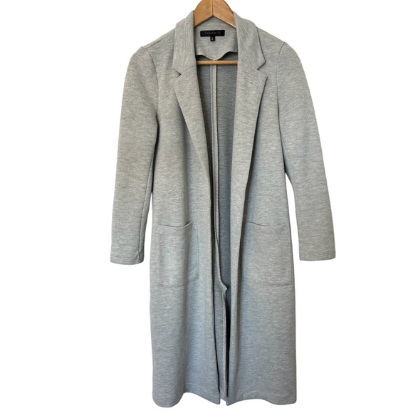 Dynamite Long Blazer Style Coat With Pockets Gray XS - Picture 1 of 11
